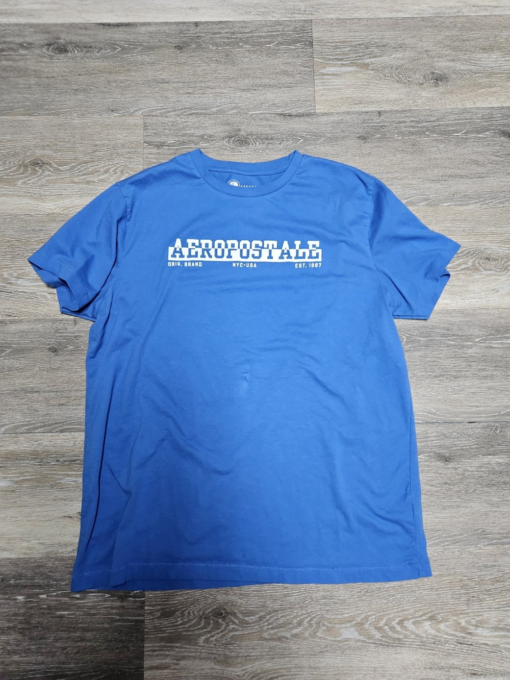 Aeropostale Men's Royal Blue Logo Tee